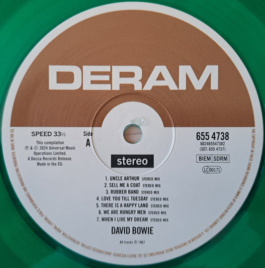 David Bowie : David Bowie (LP, Album, RE, Gre + LP, Comp, Mono, Gre + Dlx, Lt)