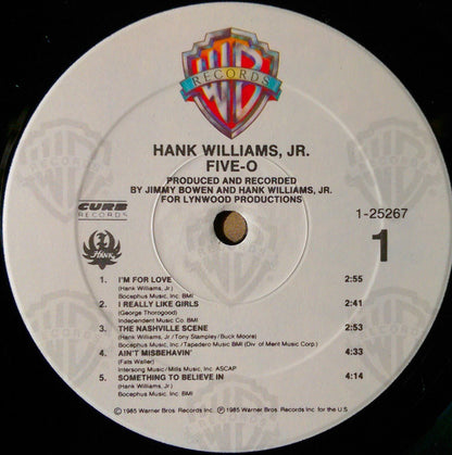 Hank Williams, Jr.* : Five-O (LP, Album, Spe)