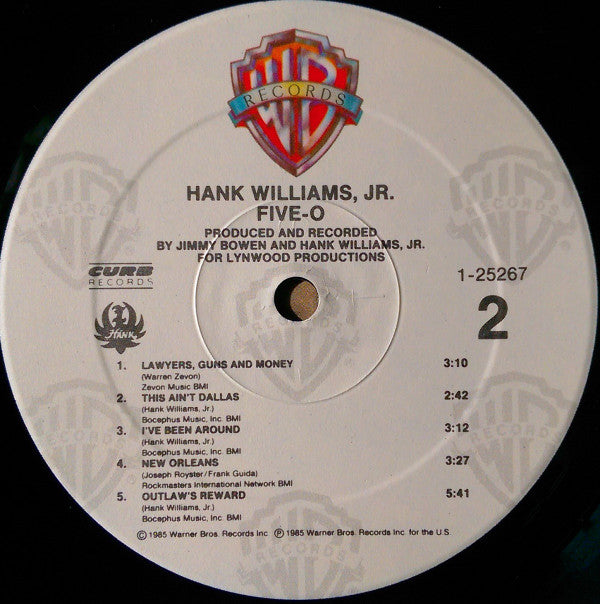 Hank Williams, Jr.* : Five-O (LP, Album, Spe)