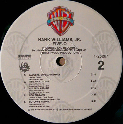 Hank Williams, Jr.* : Five-O (LP, Album, Spe)