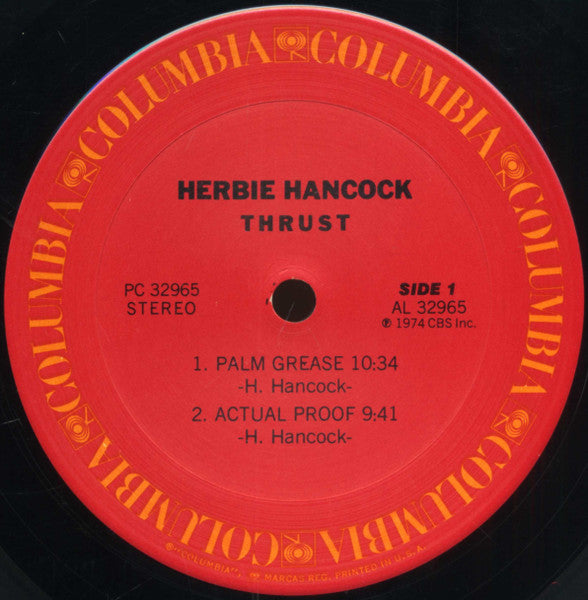 Herbie Hancock : Thrust (LP, Album, Pit)