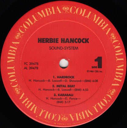 Herbie Hancock : Sound-System (LP, Album, Pit)