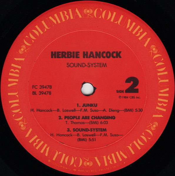 Herbie Hancock : Sound-System (LP, Album, Pit)