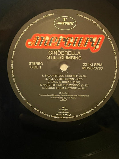 Cinderella (3) : Still Climbing (LP, Album, RE, 180)
