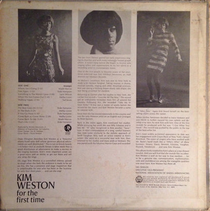 Kim Weston : For The First Time (LP, Album, Mono, Promo)