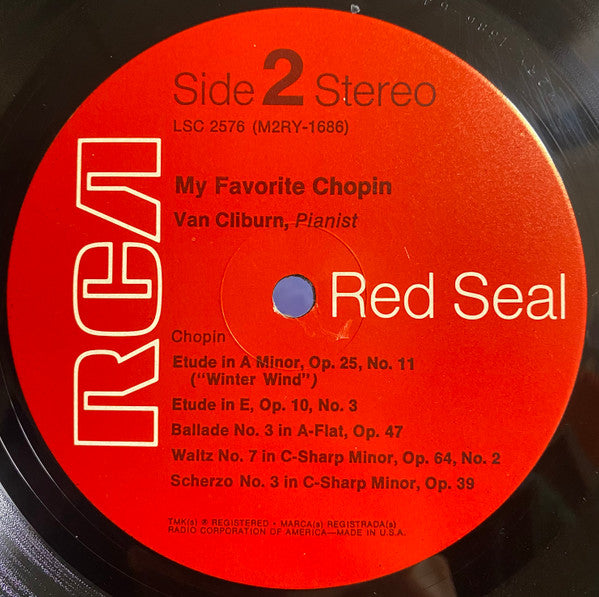 Van Cliburn, Chopin* : My Favorite Chopin (LP, RE, Ind)