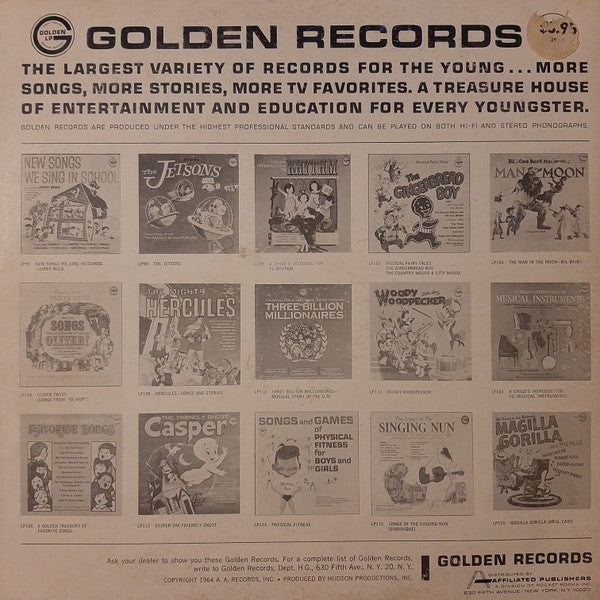 Paul Parnes, The Sandpiper Chorus, Jimmy Carroll And His Orchestra : Hank Ketcham's Dennis The Menace Songs (LP, Album, RP)