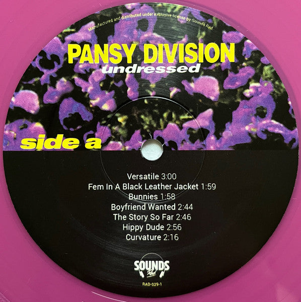 Pansy Division : Undressed (LP, Album, RE, Vio)