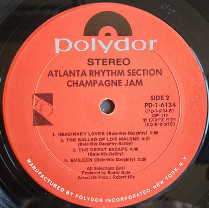 Atlanta Rhythm Section : Champagne Jam (LP, Album, Mon)