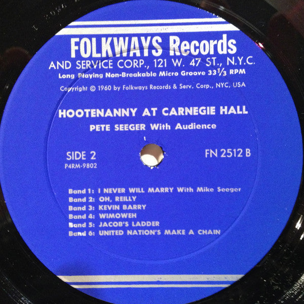 Various : Hootenanny At Carnegie Hall (LP, Album, RE, 121)