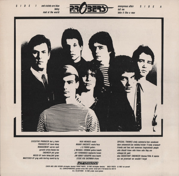 The Probers : Mad At The World (12", EP)