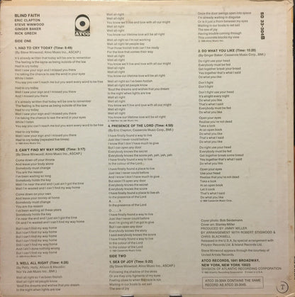 Blind Faith (2) : Blind Faith (LP, Album, CP )