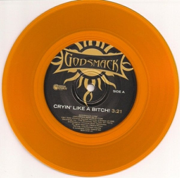 Godsmack : Cryin' Like A Bitch! (7", Single, Ora)