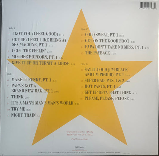 James Brown : 20 All-Time Greatest Hits! (2xLP, Comp, RE)