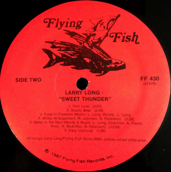 Larry Long : Sweet Thunder (LP, Album)