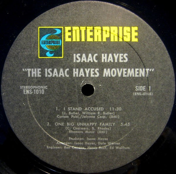 Isaac Hayes : The Isaac Hayes Movement (LP, Album)