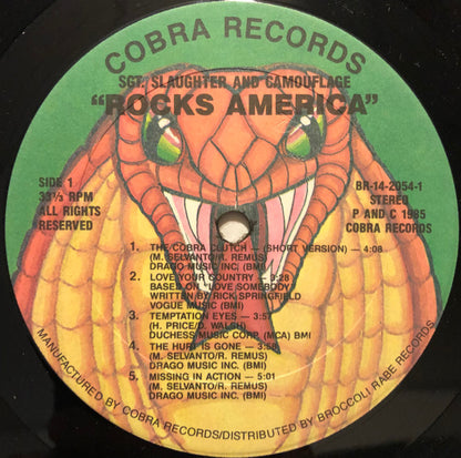 Sgt. Slaughter (2) & Camouflage (14) : Rocks America (LP, Album)