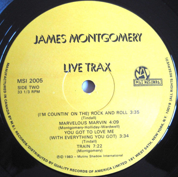 James Montgomery : Live Trax (LP)