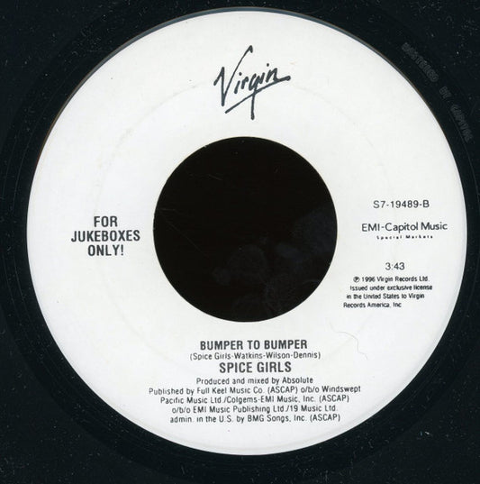 Spice Girls : Wannabe (7", Single, Jukebox)