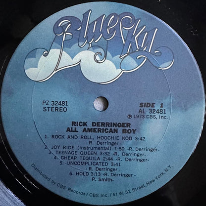 Rick Derringer : All American Boy (LP, Album, RE, Pit)