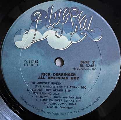 Rick Derringer : All American Boy (LP, Album, RE, Pit)