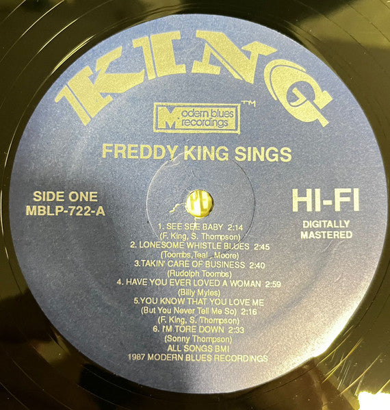 Freddie King : Freddie King Sings (LP)