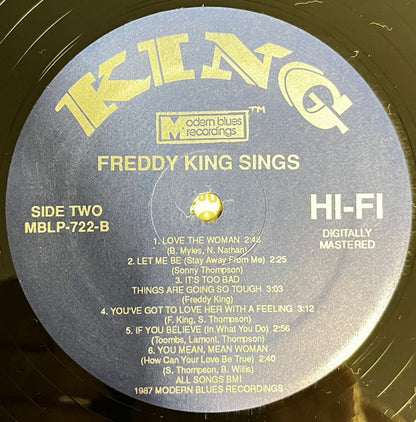 Freddie King : Freddie King Sings (LP)