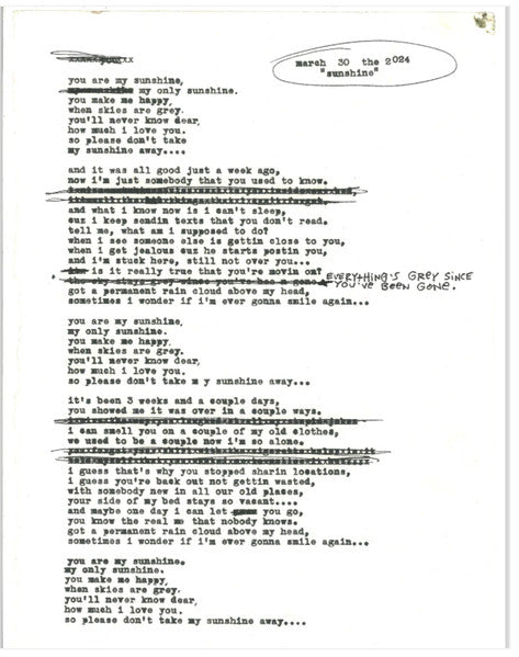 Mod Sun : Sunshine (12", S/Sided, Single, Etch, Aut)