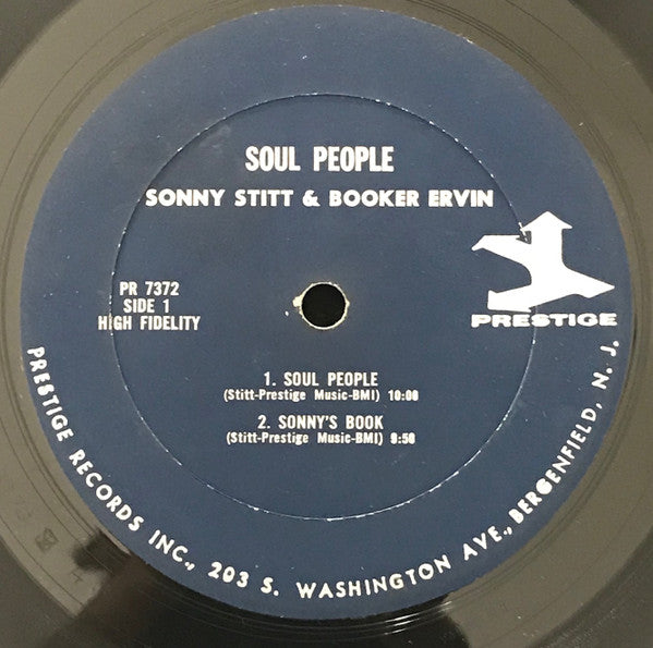 Sonny Stitt With Booker Ervin & Don Patterson : Soul People (LP, Album, Mono)