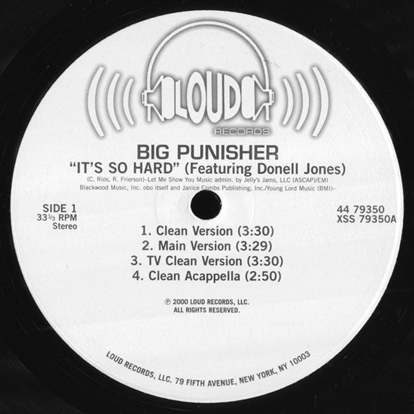 Big Pun* : It's So Hard (12")