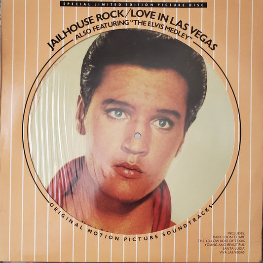 Elvis Presley With The Jordanaires : Jailhouse Rock / Love In Las Vegas (LP, Comp, Ltd, Pic)