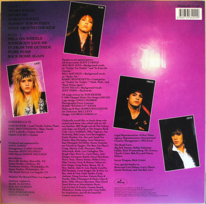 Cinderella (3) : Night Songs (LP, Album, RE, 180)