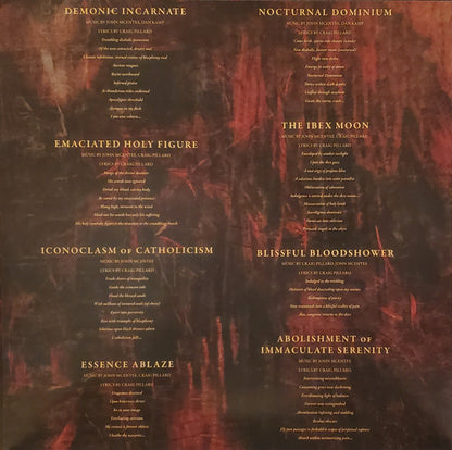 Incantation : Mortal Throne Of Nazarene (LP, Album, RE, Red)