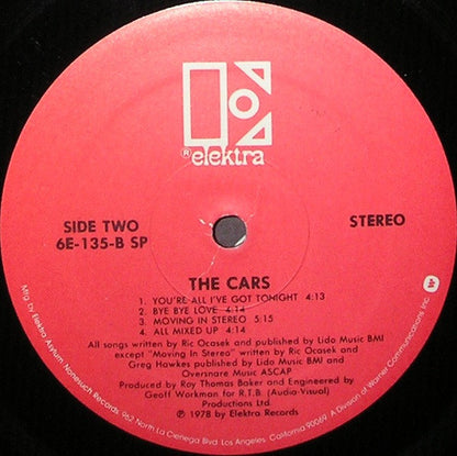 The Cars : The Cars (LP, Album, SP )