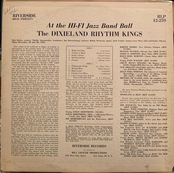 Gene Mayl's Dixieland Rhythm Kings : At The HI-FI Jazz Band Ball (LP, Album, Mono)
