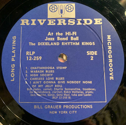 Gene Mayl's Dixieland Rhythm Kings : At The HI-FI Jazz Band Ball (LP, Album, Mono)