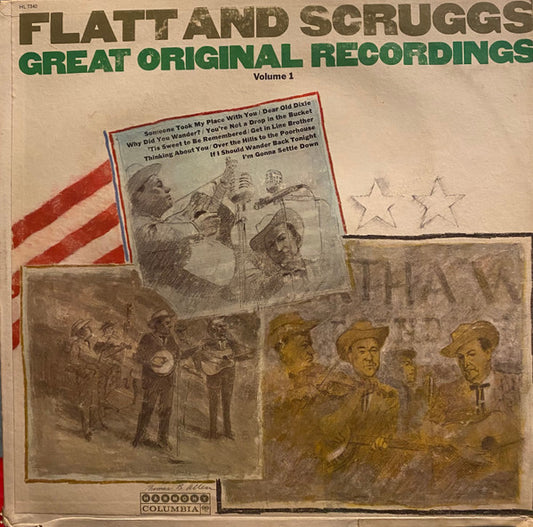 Flatt And Scruggs* : Kings Of Bluegrass (Great Original Recordings Volume 1) (LP, Comp, Mono, Pit)