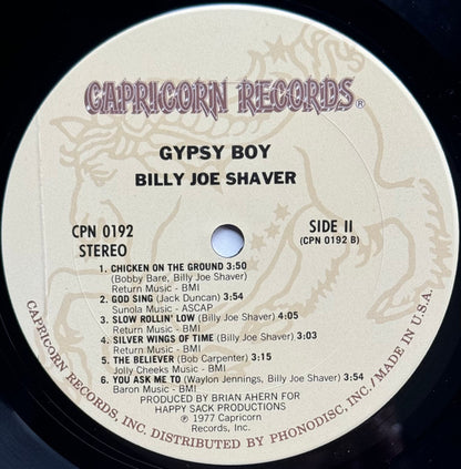 Billy Joe Shaver : Gypsy Boy (LP, Album, Pit)