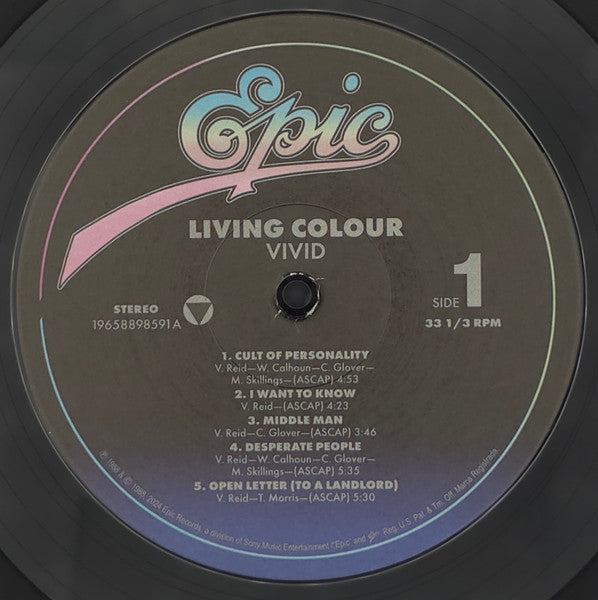 Living Colour : Vivid (LP, Album, RE)