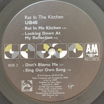 UB40 : Rat In The Kitchen (LP, Album, Ind)