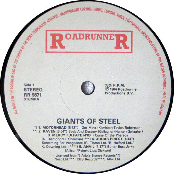 Various : Giants Of Steel (LP, Comp)