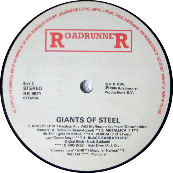 Various : Giants Of Steel (LP, Comp)
