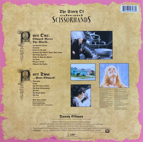 Danny Elfman : Edward Scissorhands (Original Motion Picture Soundtrack) (LP, Album, Ltd, RE, Blu)