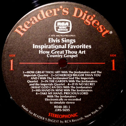 Elvis Presley : Elvis Sings Inspirational Favorites (LP, Comp)