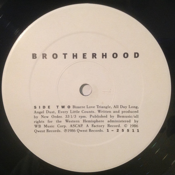 New Order : Brotherhood (LP, Album, Spe)