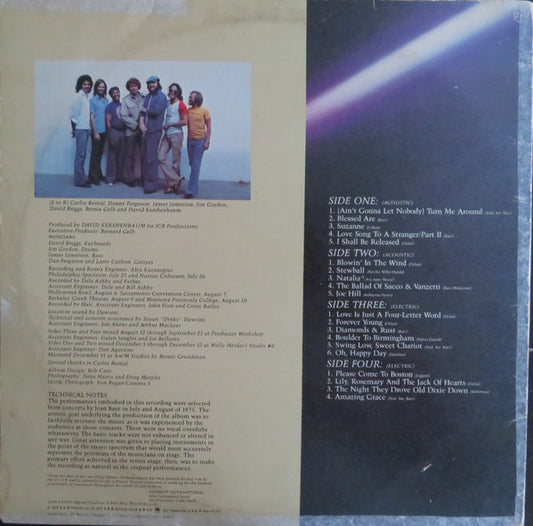 Joan Baez : From Every Stage (2xLP, Album, Gat)