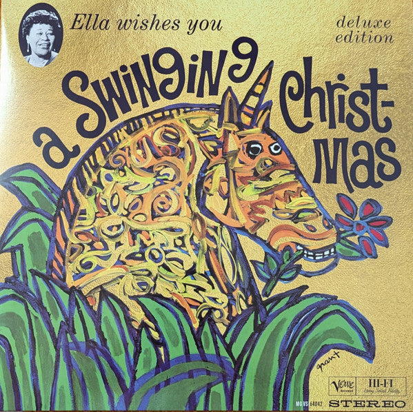 Ella Fitzgerald : Ella Wishes You A Swinging Christmas (LP, Album, Mono, Dlx, RE)