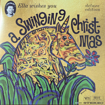 Ella Fitzgerald : Ella Wishes You A Swinging Christmas (LP, Album, Mono, Dlx, RE)