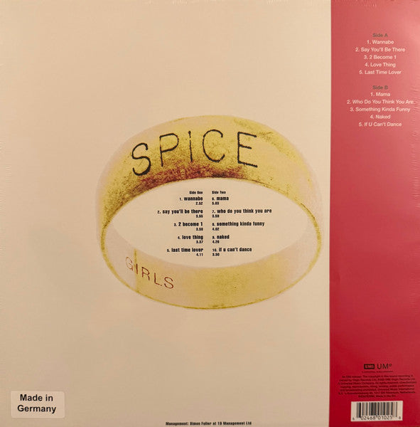 Spice Girls : Spice (LP, Album, Ltd, RE, Cle)