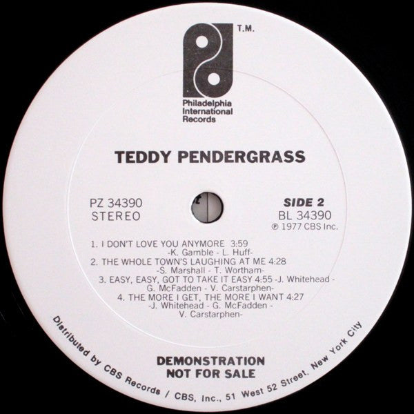 Teddy Pendergrass : Teddy Pendergrass (LP, Album, Promo)